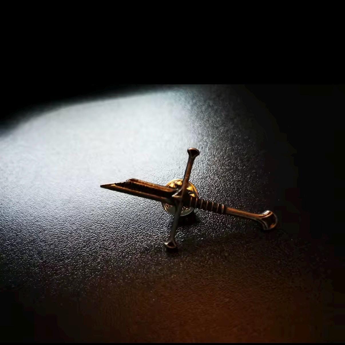 Broken Sword Medieval Lapel Pin