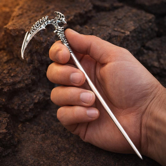 Nordic Skull Scythe Hair Pin