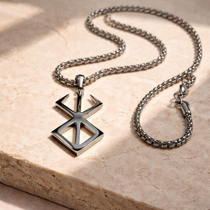 Sacrifice Rune Statement Necklace — 60 cm