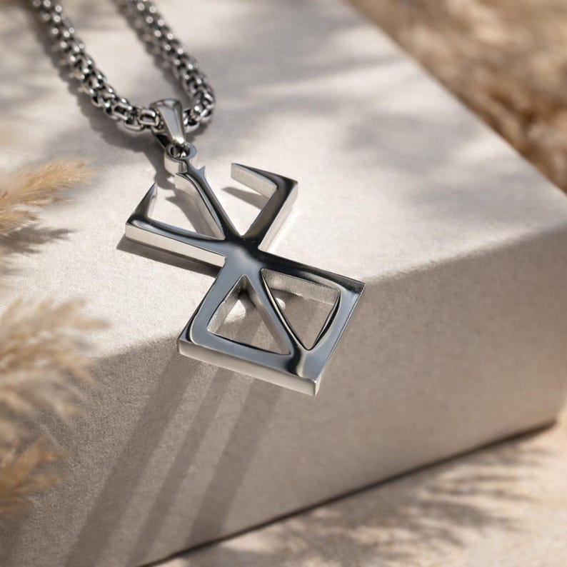 Sacrifice Rune Statement Necklace — 60 cm