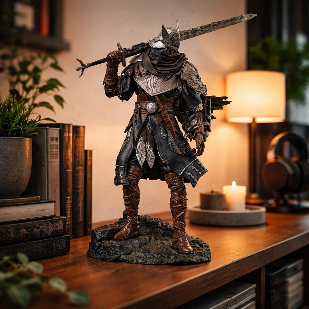 Greatsword Knight Display Statue — 24 cm