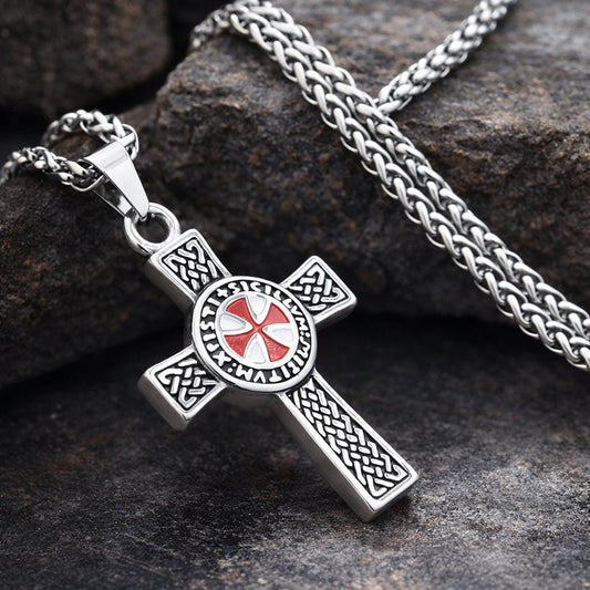 Templar Cross Necklace — Stainless Steel