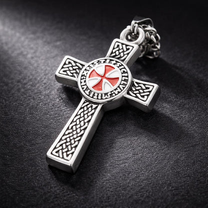 Templar Cross Necklace — Stainless Steel
