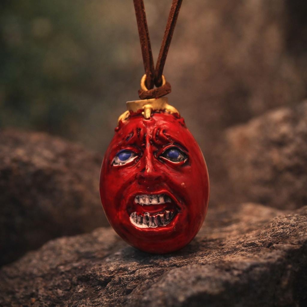 Crimson Fate Egg Keychain