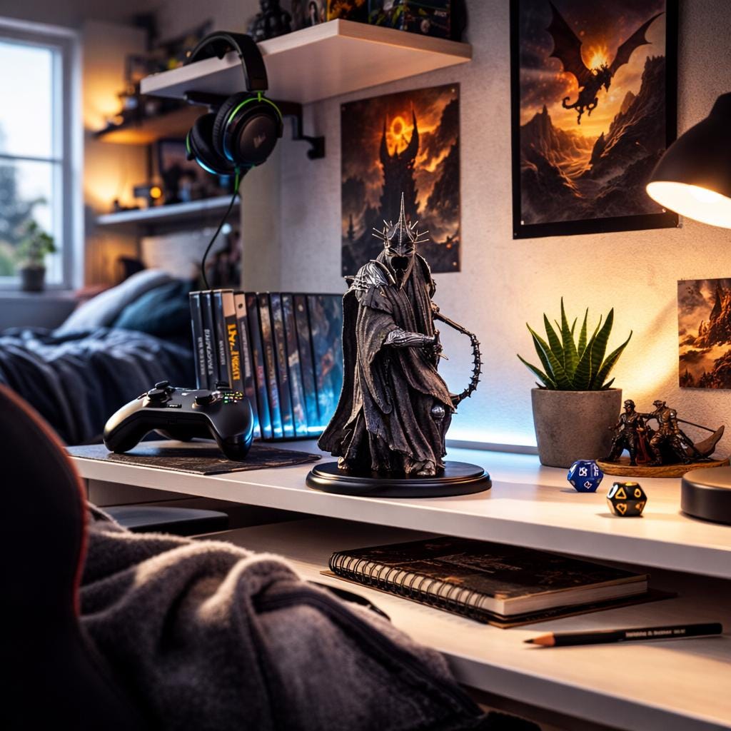 Wraith King Dark Fantasy Statue — 19 cm