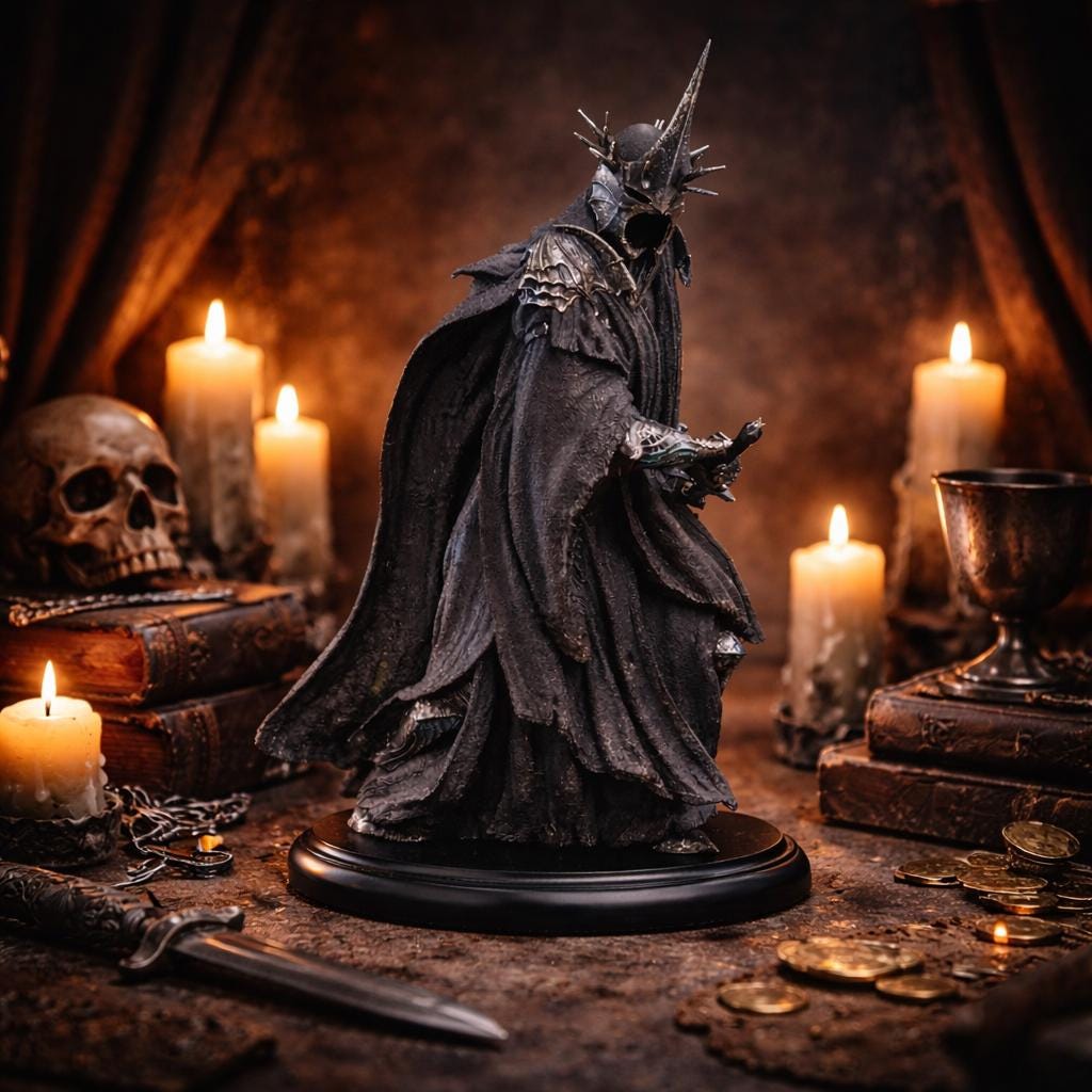 Wraith King Dark Fantasy Statue — 19 cm