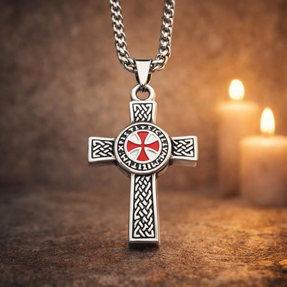 Templar Cross Necklace — Stainless Steel