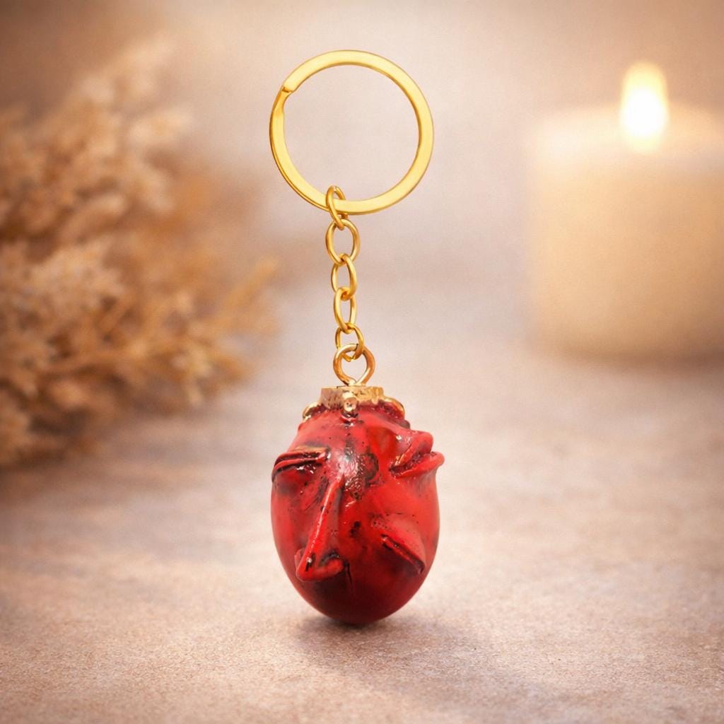 Crimson Fate Egg Keychain