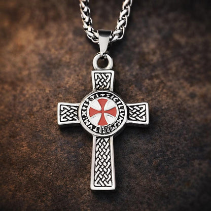 Templar Cross Necklace — Stainless Steel