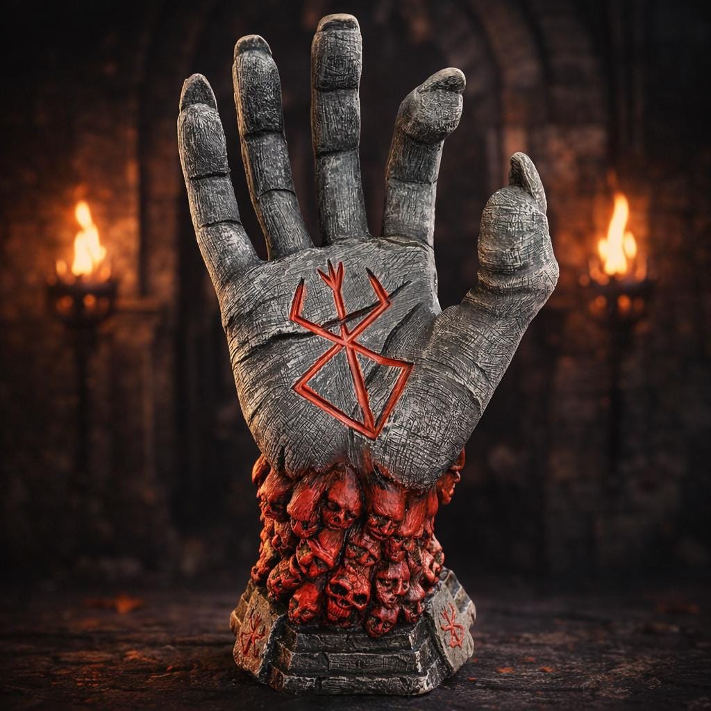 Eclipse Hand Dark Fantasy Statue