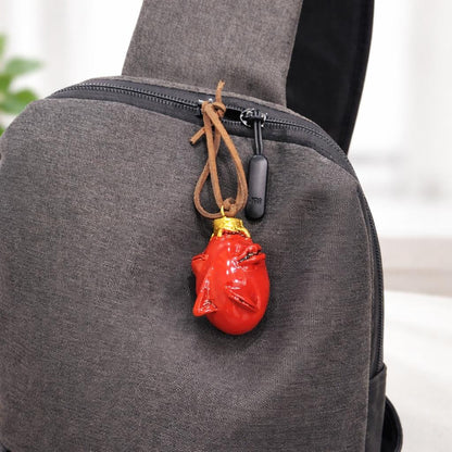 Crimson Fate Egg Keychain