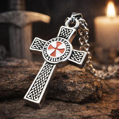 Templar Cross Necklace — Stainless Steel