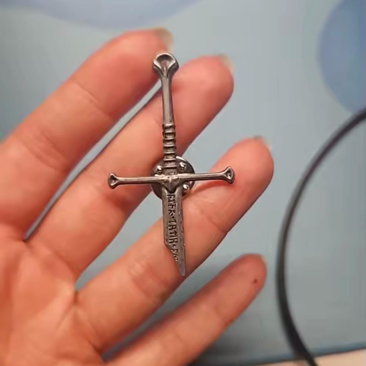 Broken Sword Medieval Lapel Pin