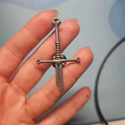 Broken Sword Medieval Lapel Pin