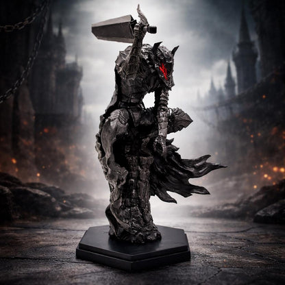 Black Swordsman Armored Statue — 24 cm