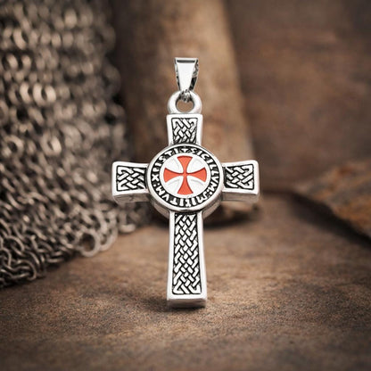 Templar Cross Necklace — Stainless Steel