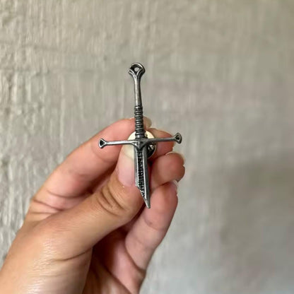 Broken Sword Medieval Lapel Pin