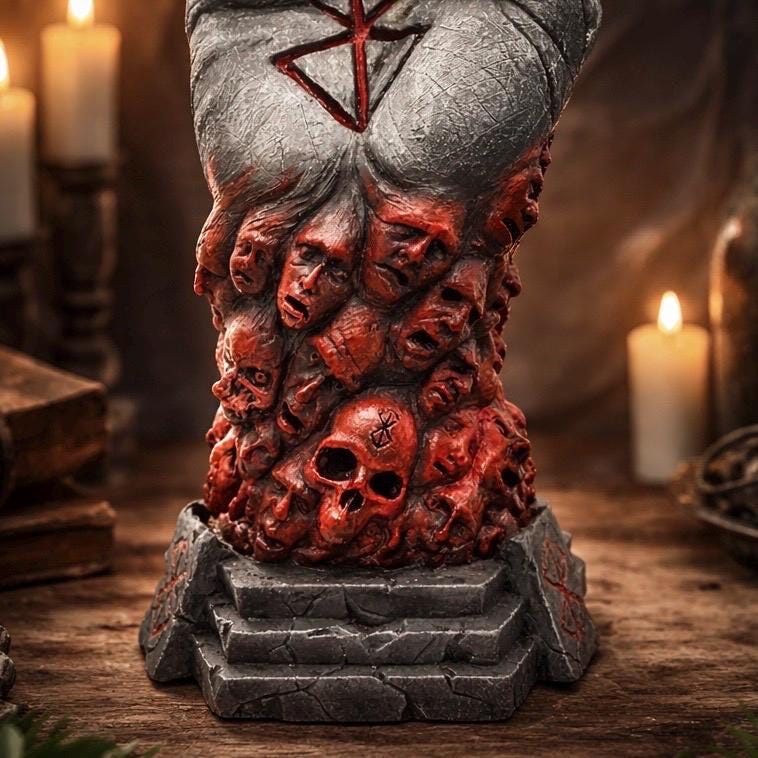 Eclipse Hand Dark Fantasy Statue