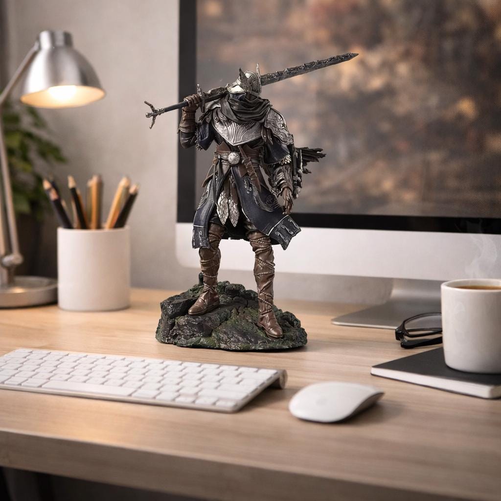 Greatsword Knight Display Statue — 24 cm