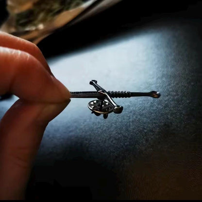 Broken Sword Medieval Lapel Pin