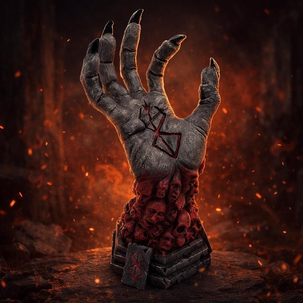 Eclipse Hand Dark Fantasy Statue