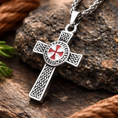 Templar Cross Necklace — Stainless Steel