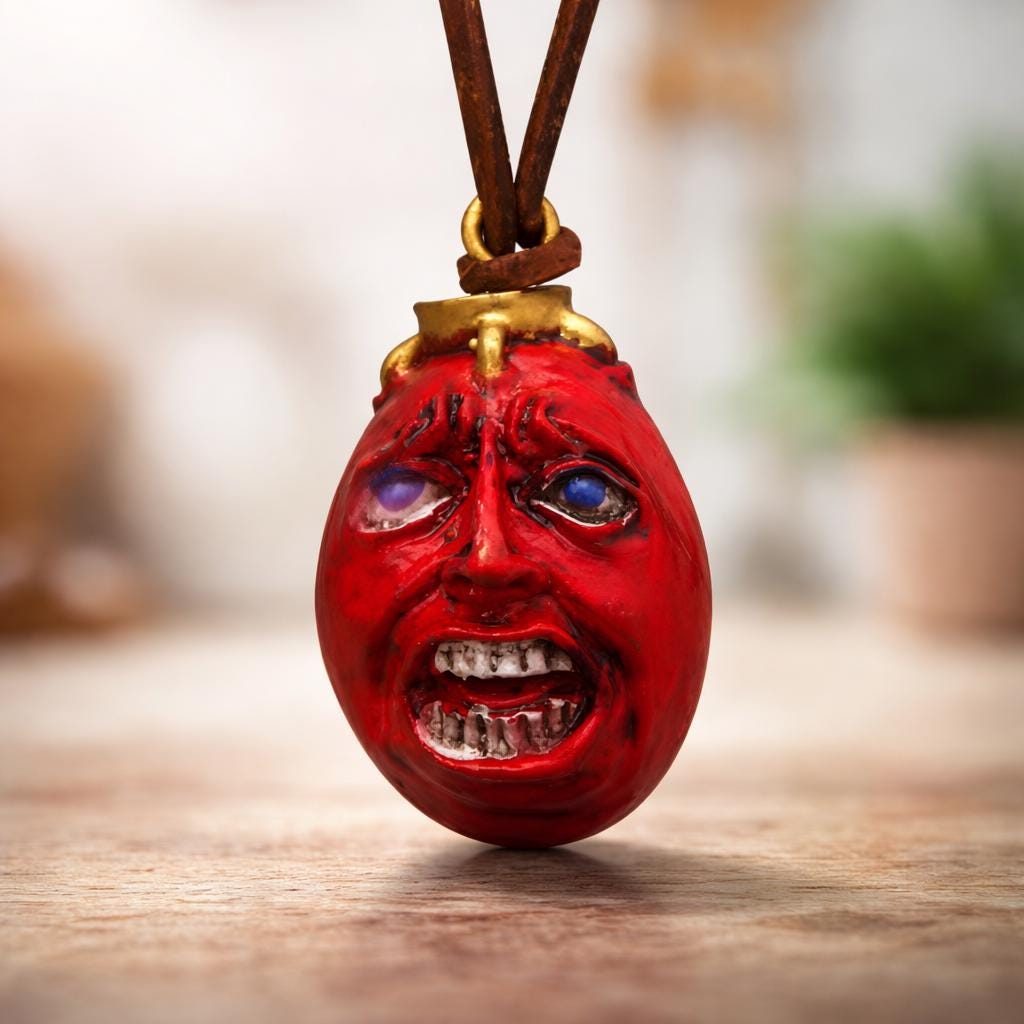 Crimson Fate Egg Keychain