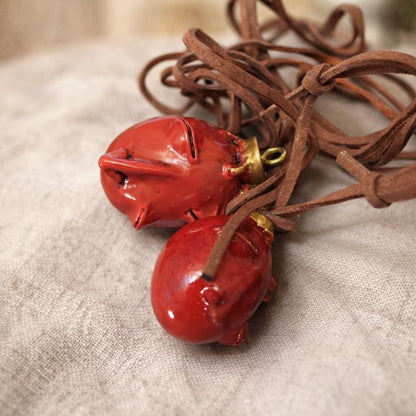 Crimson Fate Egg Keychain