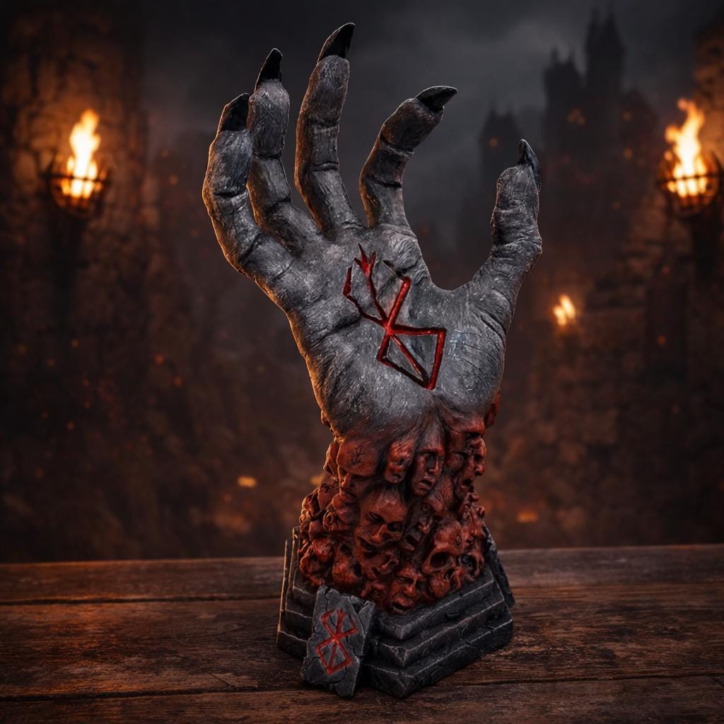 Eclipse Hand Dark Fantasy Statue
