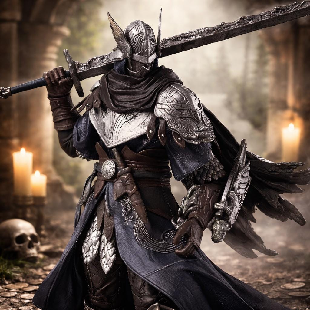 Greatsword Knight Display Statue — 24 cm