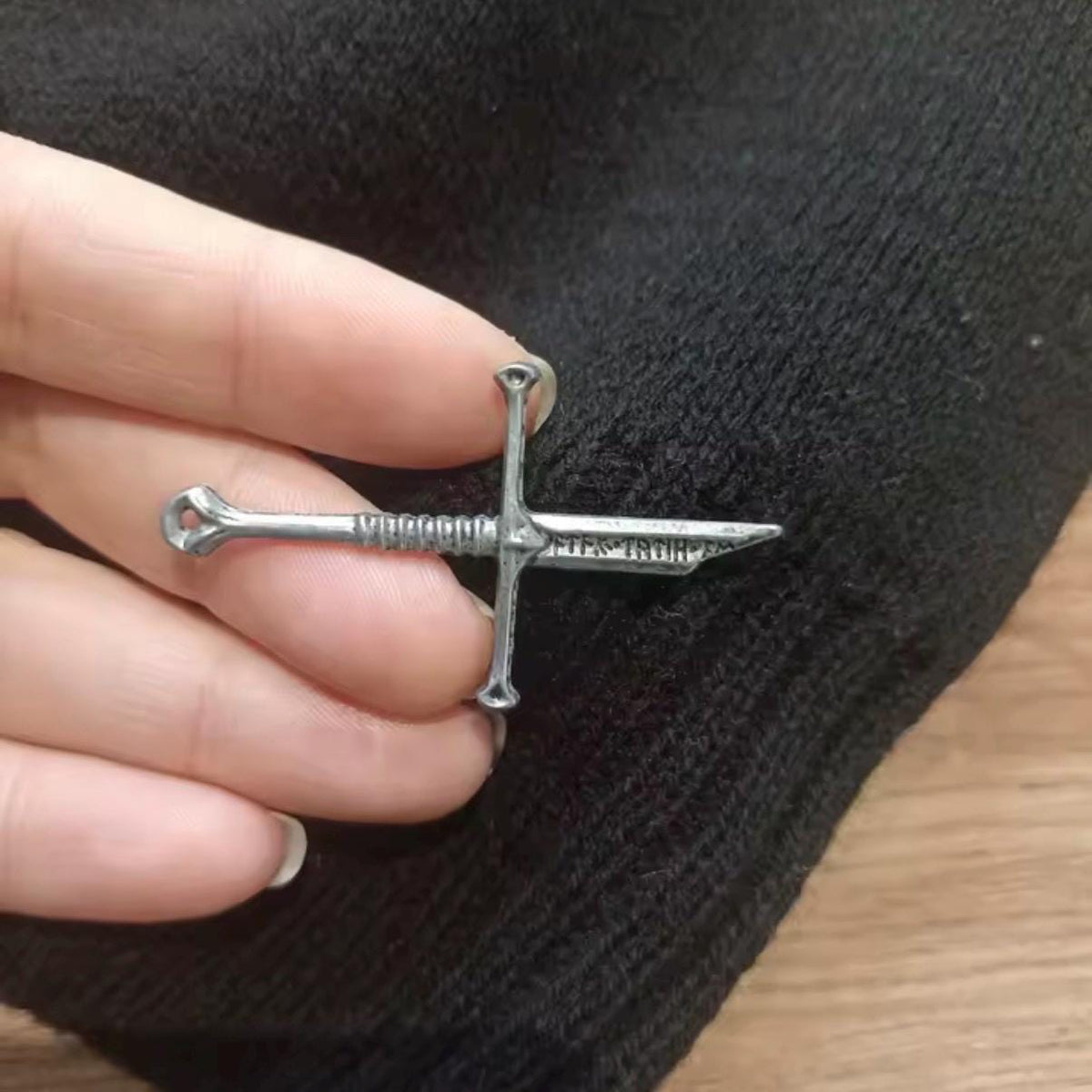 Broken Sword Medieval Lapel Pin