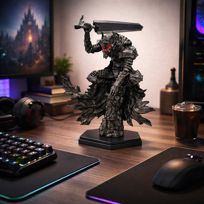 Black Swordsman Armored Statue — 24 cm