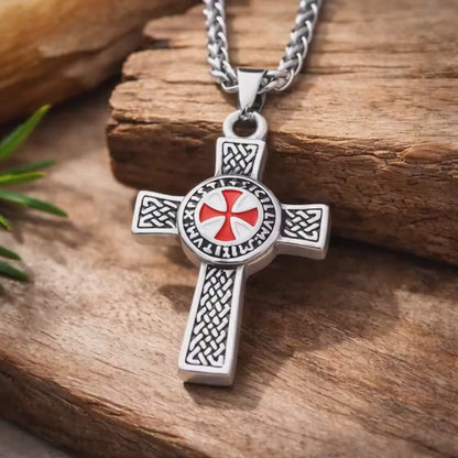 Templar Cross Necklace — Stainless Steel