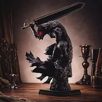 Black Swordsman Armored Statue — 24 cm