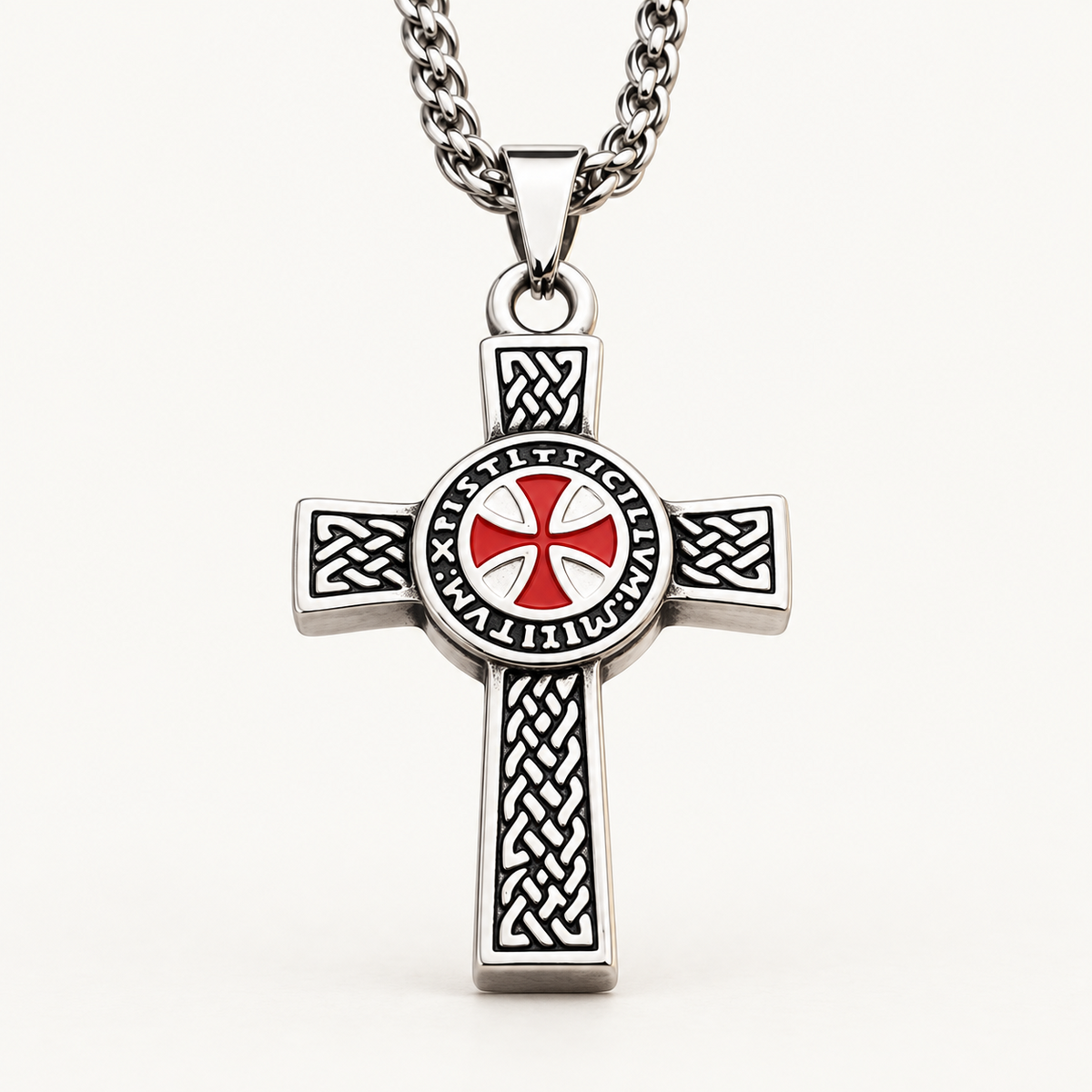 Templar Cross Necklace — Stainless Steel