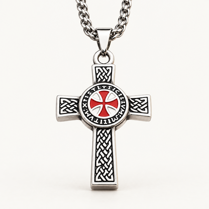 Templar Cross Necklace — Stainless Steel